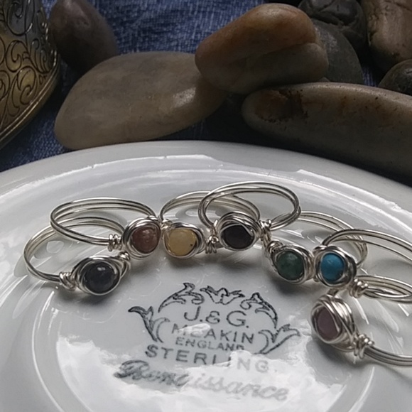 NWT Handmade Wire Wrapped Gemstone Ring - Picture 4 of 8